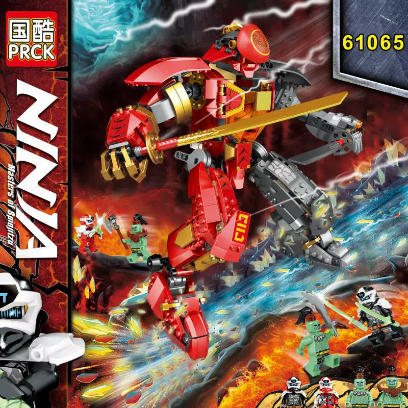 Фантом Ниндзя Сезон 13 Пламенная Земля Меха 71720 Набор构 assembled building block toys