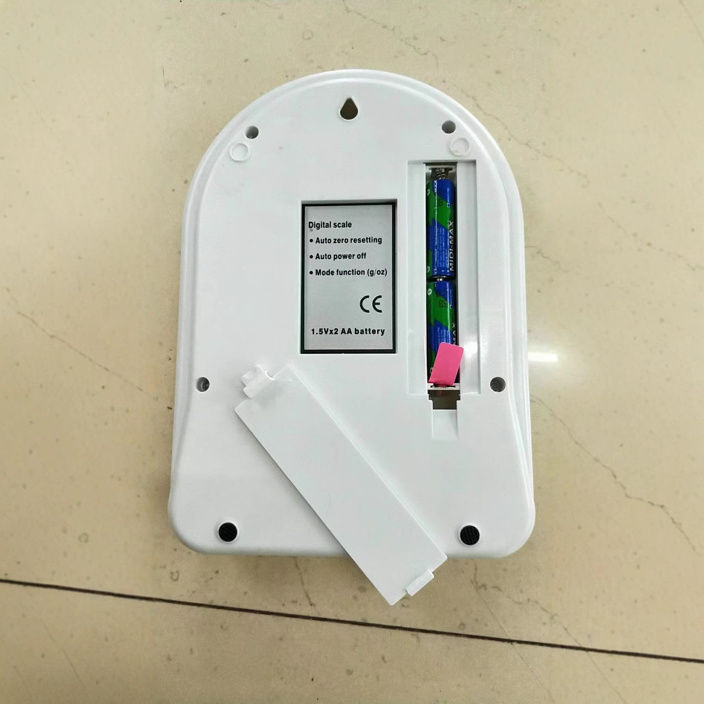 2025 Escala de cocina de vidrio Escala electrónica Escala de horneado Escala electrónica de cocina 7KG / 1G Blanco 301