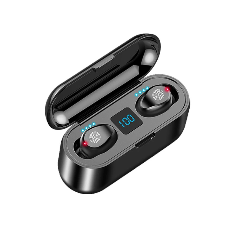 Новый кросс-бордер частная модель нейтральная F9 двойные уши Bluetooth гарнитура TWS сенсорная лента с экраном энергии в-вεις внутри-ухо мини-тип