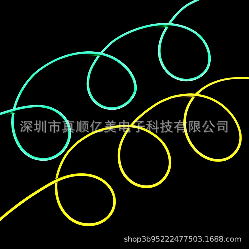 Lámpara de silicona monocromática flexible de baja presión brillante a prueba de lluvia led flexible 5m 5 * 11mm conjunto de 12v luz al aire libre