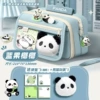 Genuine [9-layer large capacity] blue fruit coconut-send panda to sign 100+panda dolls