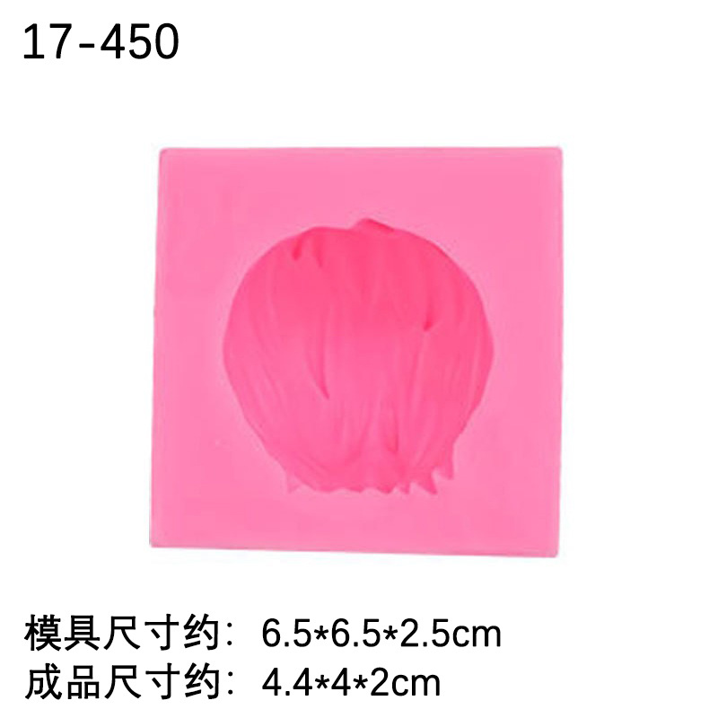 Ultra-ligero de arcilla pelo de silicona molde peinado muñeca modelado decoración fondant dibujos animados Bangs fondant molde de cerámica suave