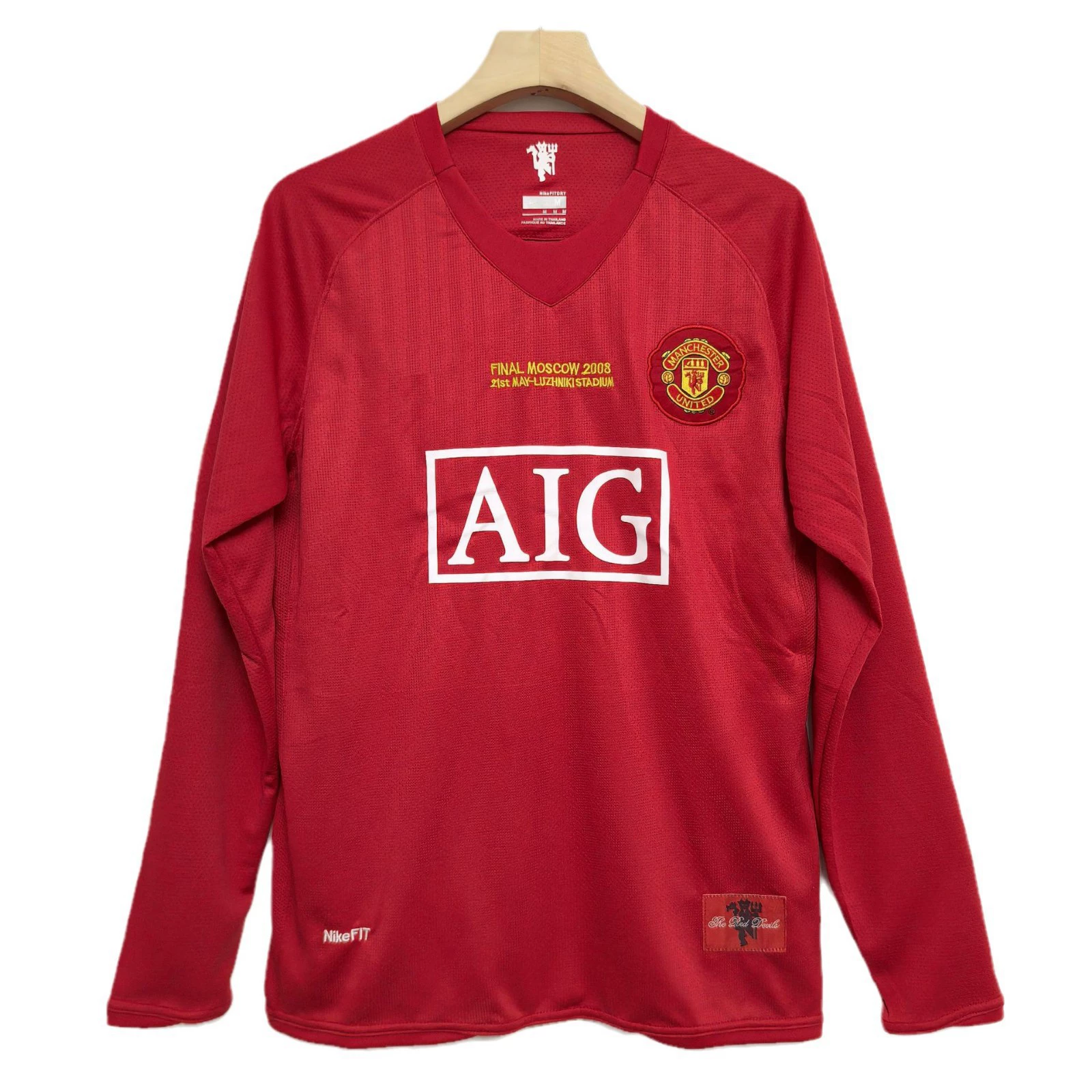Ретро жакет с длинным рукавом для взрослых Real Malaysia -British Manchester United Basai AC Milan LWP главный сезон классический футбол