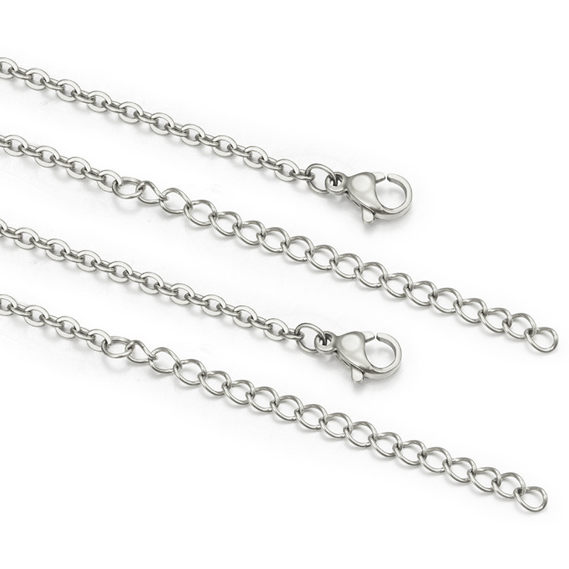 Unisex Gender Plating Design Simple Style Geometric Stainless Steel Plating Necklace 1 Piece