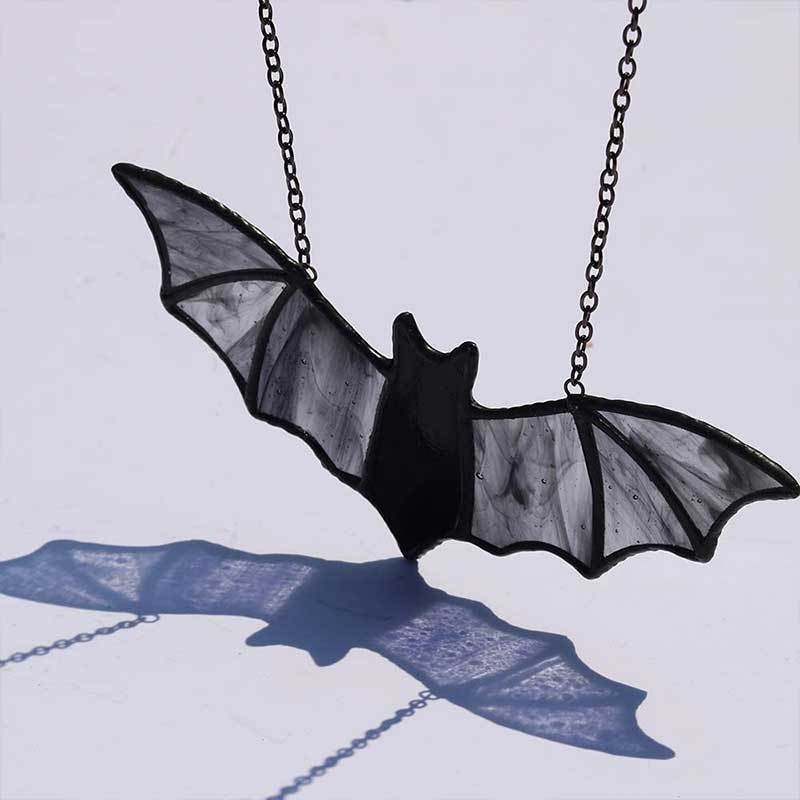 Funny Style Halloween Funny Bat Arylic Nightclub Party Hanging Ornaments Party Supplies Decorations 1 Piece
