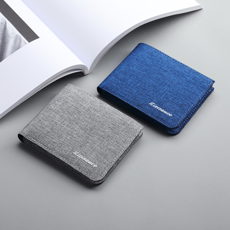 Canvas Wallet Men's Fashion Brand Fashion Simple Casual Student Wallet Multi-functional Driving License One-piece Multi-card Card Bag Canvas Wallet Men's Fashion Brand Fashion Simple Casual Student Wallet Multi-functional Driving License One-piece Multi-card Card Bag
