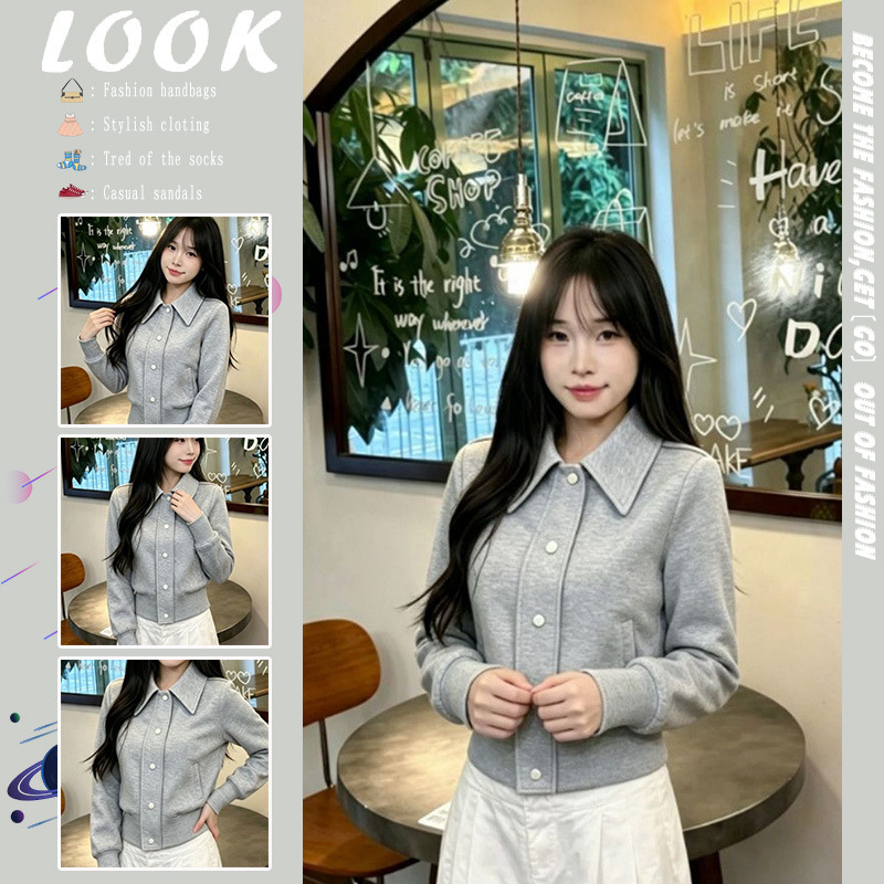 2026 Autumn New Pure Desire Style Elegant Long-Sleeve Jacket for Women, Slim-Fit and Versatile Top with a Unique Design 2026 Autumn New Pure Desire Style Elegant Long-Sleeve Jacket for Women, Slim-Fit and Versatile Top with a Unique Design
