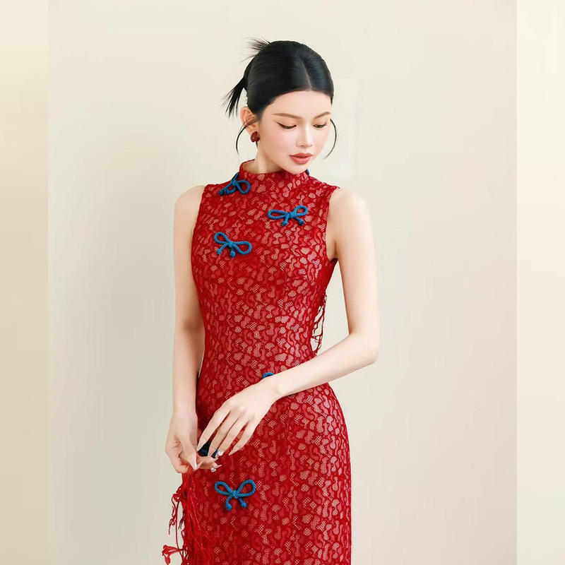 新中式结婚敬酒服2025新款高级感酒红色新娘订婚结婚礼服裙女晨袍|undefined