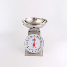 家用度盘秤 机械弹簧秤 铁皮称 厨房不锈钢盘秤带盘子