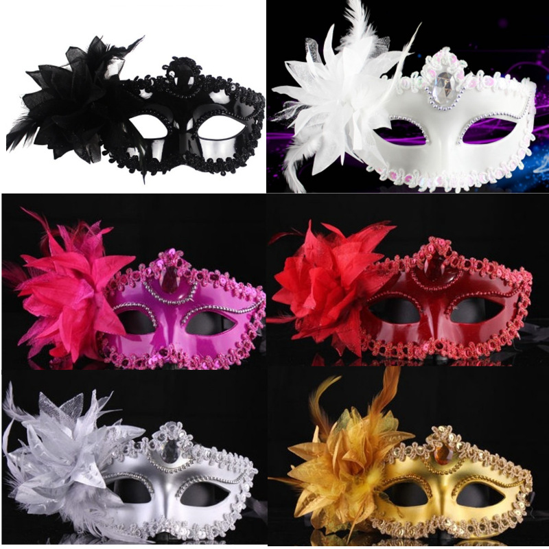 Cross-border supply lily princess mask performance costume masquerade ball sexy beauty plus flower props wholesale