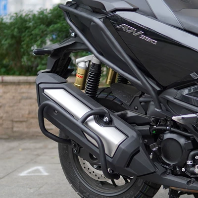 Suitable for Honda ADV350 Motorcycle bumper - black-rear-bumper-exhaust-bar