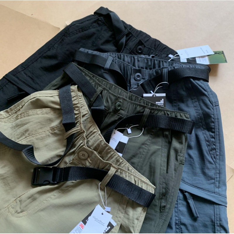 Pantalones a prueba de viento impermeables de secado rápido Comercio exterior Americano overoles funcionales sueltos pantalones casuales con cordón recto para hombres