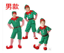 現貨萬聖節兒童演出服男女童成人小精靈cosplay舞會聖誕節表演服