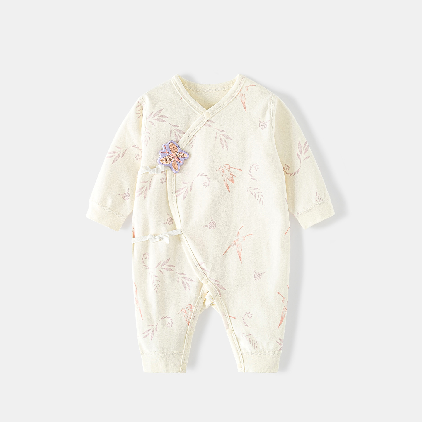 Ropa de bebé recién nacido primavera y otoño nacido algodón 0 delgado marzo monje bottom harpa recién nacido bata bata