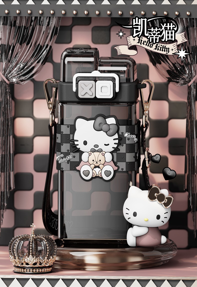 艾可思工厂联名 三丽鸥系列朋克双饮杯520ml(游园系)直饮