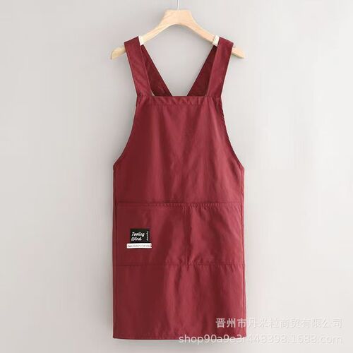 Anti-splash apron Fashionable home kitchen cooking waist New printed catering special overalls