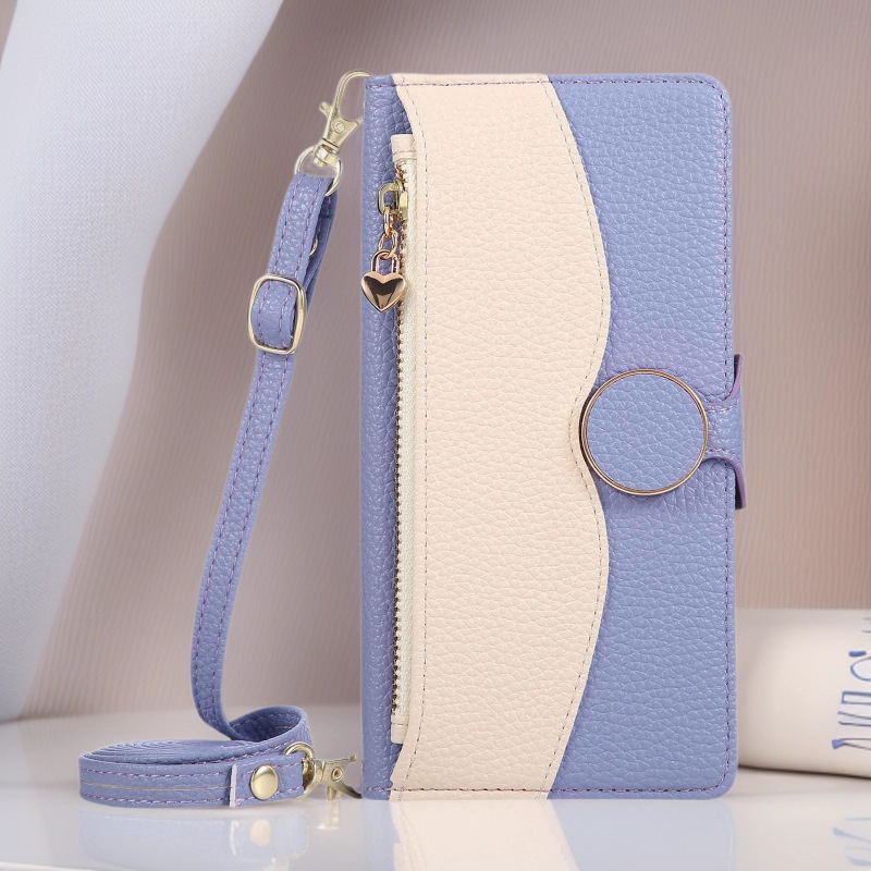 适用VIVO Y31翻盖手机壳X300Pro双色拼接皮套V60 Lite斜挎保护套