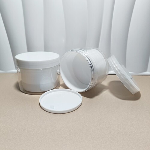 Supply double-layer inner bag cream jar PET plastic 100g 300g cream hair mask face mask jar filling bottle