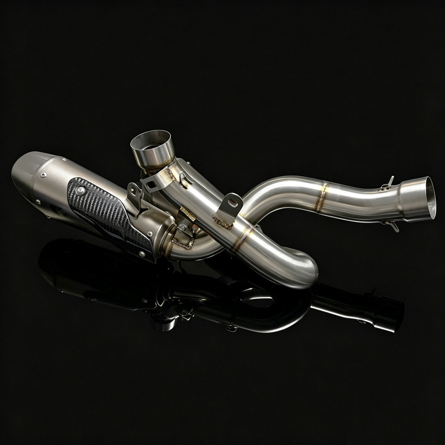 Motorcycle exhaust pipe suitable for Ducati Panigale V4 18-24 stainless steel exhaust pipe silencer