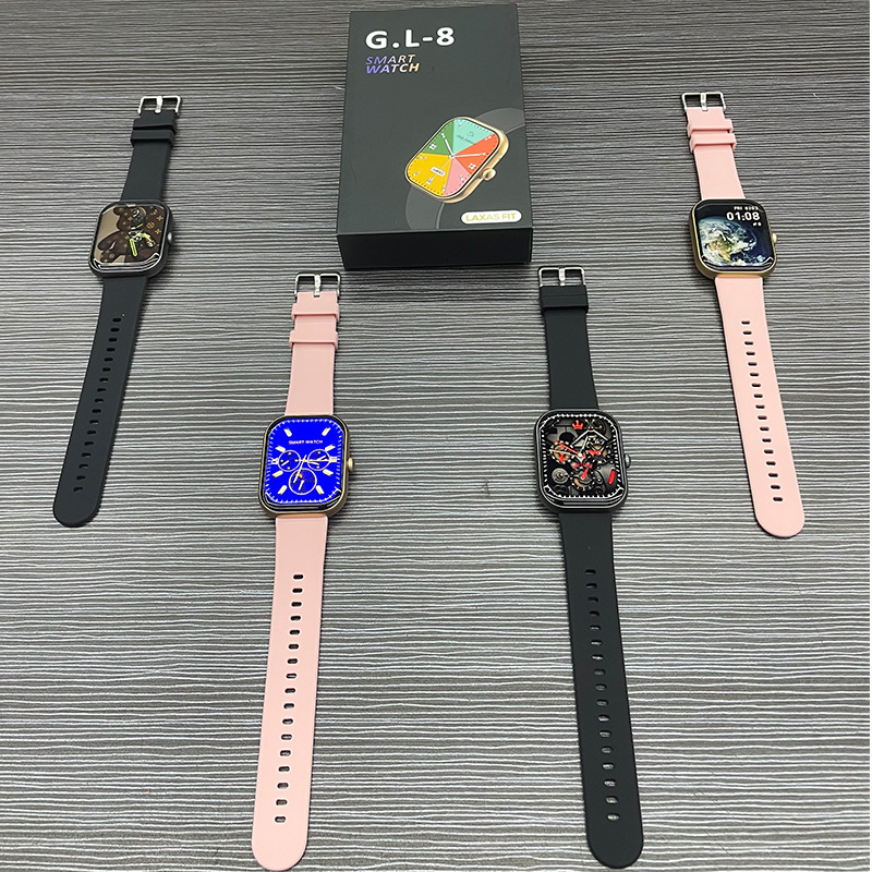 Amazon GL8 Smart Waterproof Watch 2.01, pantalla grande, llamada Bluetooth Dafit, frecuencia cardíaca real, larga duración de la batería