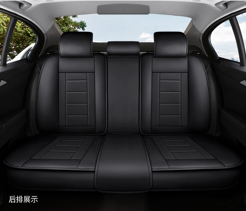 2025 New All-Inclusive Full-Leather Car Seat Cover Ladder Full-Leather Car Seat Cushion for All Seasons Amazon Wholesale
