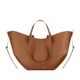 in stock polene Polingen Wings Bag Cyme Cowhide Bucket Bag Handbag Tote Large Capacity commuter Bag