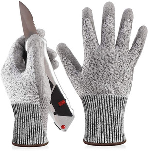 Manufacturer's Spot Pu Dipped Gloves Non-Slip Wear-Resistant Hanging Rubber Anti-Cut Gloves Construction Site Glass Factory Labor Gloves