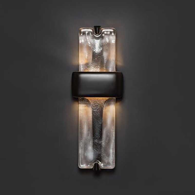 Pasillo retro estilo americano lámpara de vinos casa de paneles de agua lámpara de pared cristal nuevo dormitorio pared de fondo sala de estar de lujo