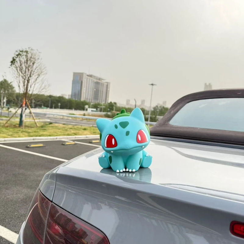2025新款车载妙蛙种子呆萌可爱坐姿玩偶车尾中控台摆件个性装饰品|undefined