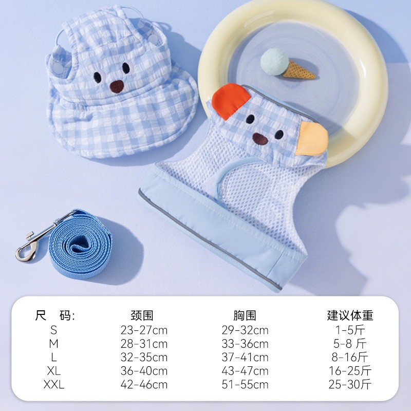 Nueva correa para el pecho de salida para perros, correa de remolque, perro pequeño y mediano, gato de peluche, cuerda para perros, cuerda para mascotas, suministros para perros