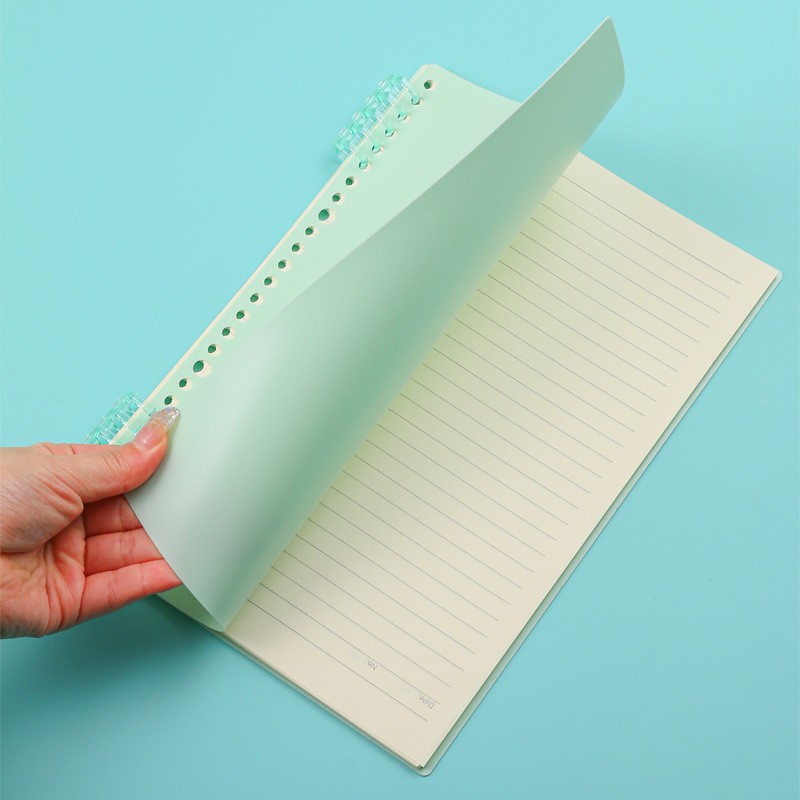 Anillo de clip de anillo de hebilla de hoja suelta de 5 orificios anillo de clip de encuadernación de anillo de bobina casera desmontable de bricolaje clip de anillo perforado de cubierta