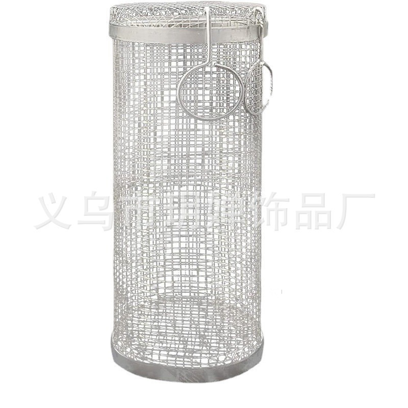 Comercio exterior transfronterizo de Amazon nuevo al aire libre de acero inoxidable barbacoa jaula barbacoa cilindro tubo de red en stock al por mayor