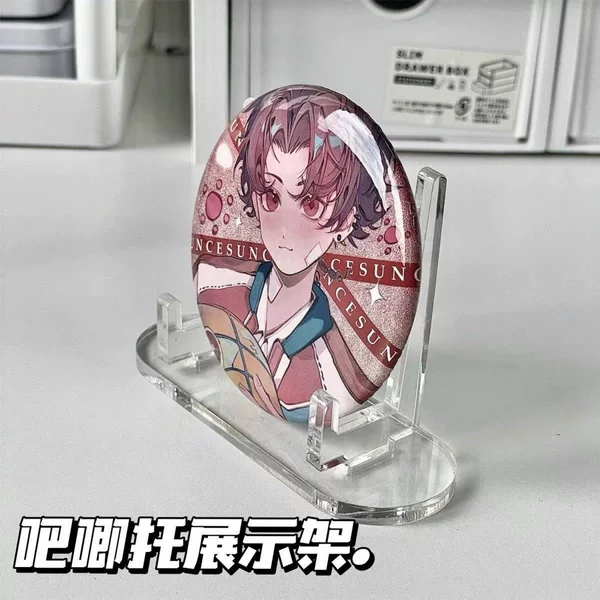 Transparent Acrylic Millet Commemorative Coin Holder Desktop Single Badge Flow Hemp Peripheral Stand
