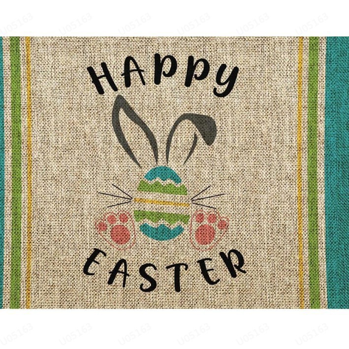 Transfronterizo de Amazon conejo de Pascua alfombra de piso decorativa Flor de camión alfombra de puerta de interior y exterior alfombra de pie de pasillo al por mayor