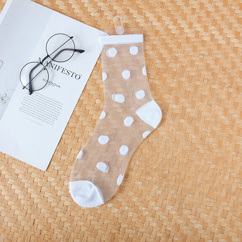 물방울 무늬 화이트