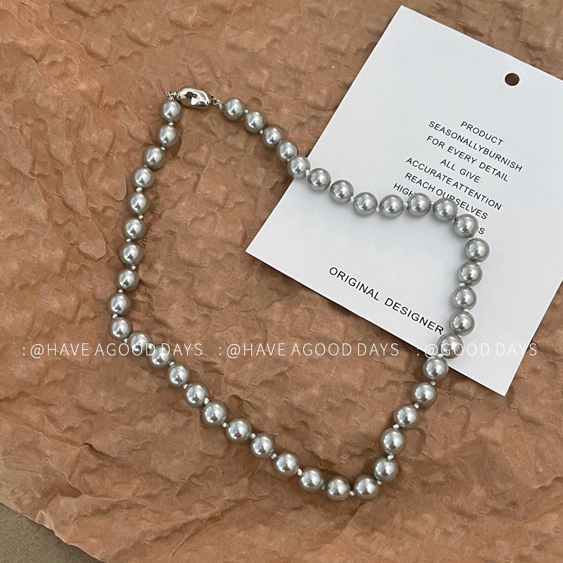 Einfacher Stil Geometrisch Imitationsperle Perlen Polieren Frau Halskette display picture 8