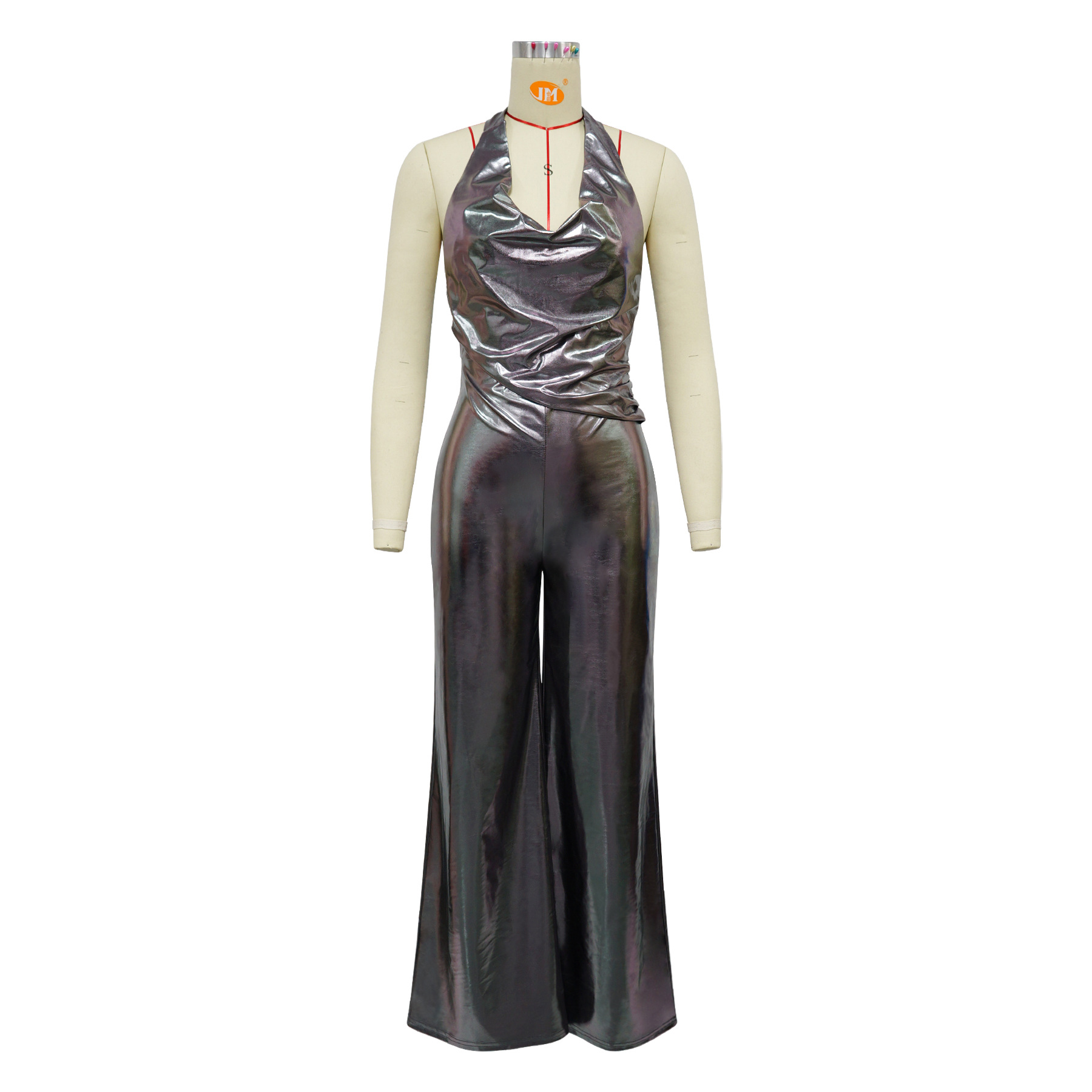Women Clothing Swing Collar Halter Backless Wide Leg Jumpsuit Women 5 Women Clothing Swing Collar Halter Backless Wide Leg Jumpsuit Women