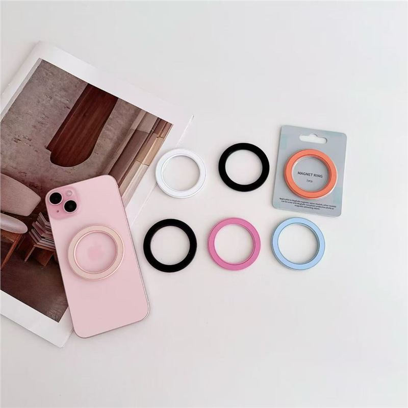 Cross-Border New Model Solid Color Strong Magnetic Ring Phone Charger Ultra-Thin Portable Sports Desktop Multi-Functional for Watching Shows