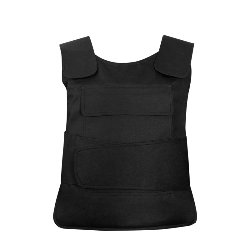 Chaleco de protección de suministro directo Equipo de seguridad Negro en servicio Anti-apuñalamiento Traje táctico Anti-corte Chaleco de protección duro