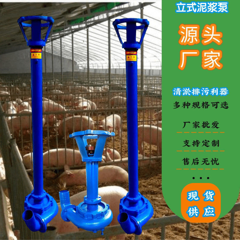 Bomba de lodo de alta elevación bomba de aguas residuales trifásica de alta potencia bomba de excrementos máquina vertical de corte de lodo ream bomba de varilla larga submersa