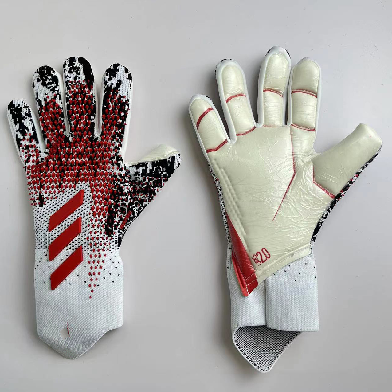 新款猎鹰足球守门员手套加厚防滑乳胶耐磨门将无护指守门员手套-阿里巴巴