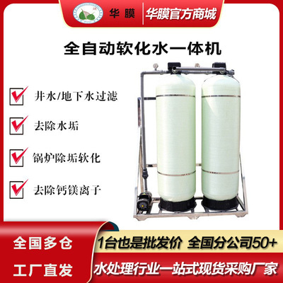 large Industry soften Water equipment fully automatic boiler Water Softener Countryside Well water groundwater filter