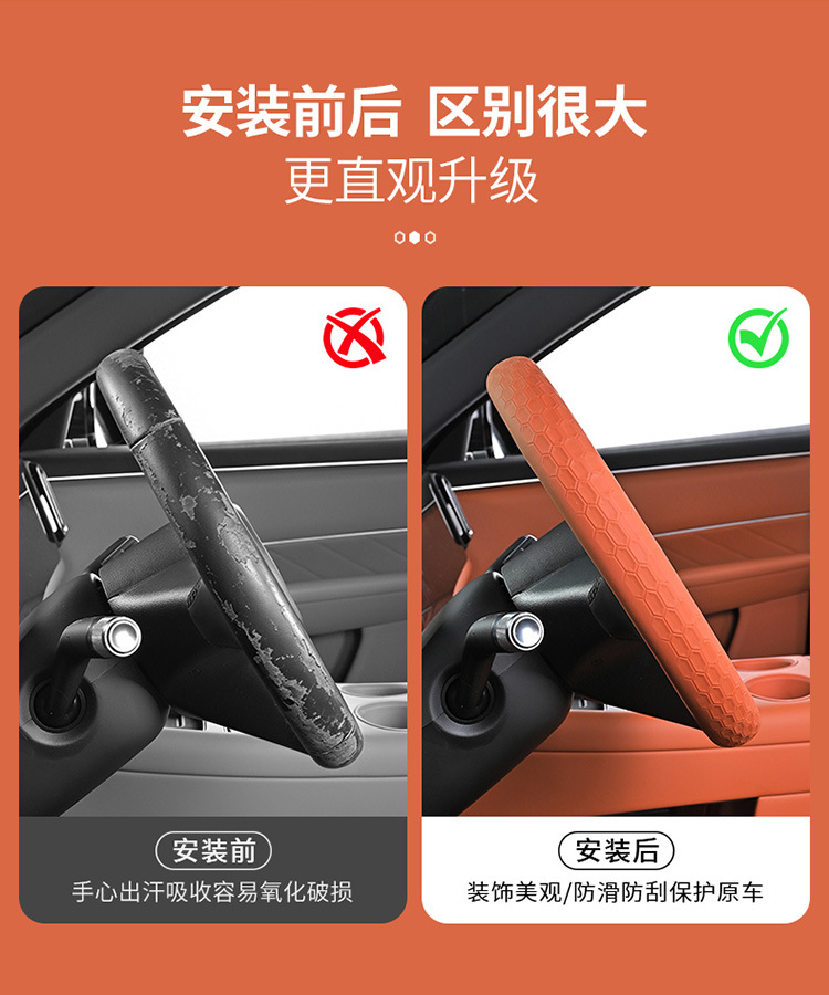 Summer Ice-Sense Ultra-Thin Car Steering Wheel Cover, Non-Slip Silicone Pattern, Universal for All Seasons, Soft for Men and Women