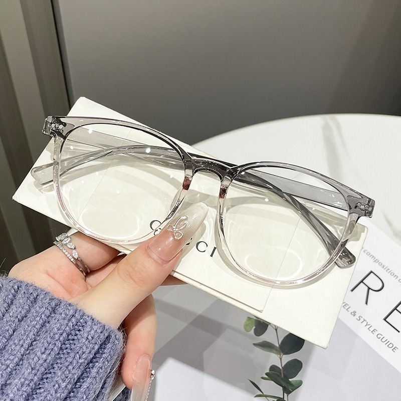 Nuevo red tortuga roja retrógrada gafas de marco grande para mujeres de protección de luz azul con grado ultraligero TR90 gafas de marco gafas espejo plano