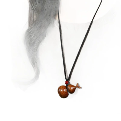 Wood Gourd Car Hanging Ornament, Peace: Car hanging
