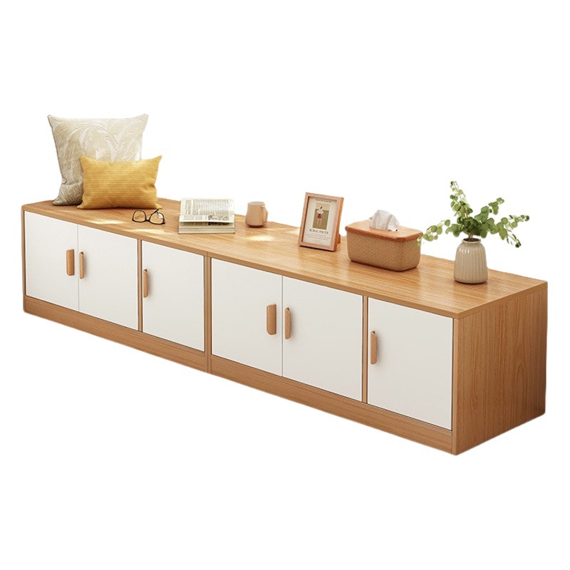 Bay window cabinet locker low cabinet locker balcony floor cabinet storage cabinet window tatami cabinet