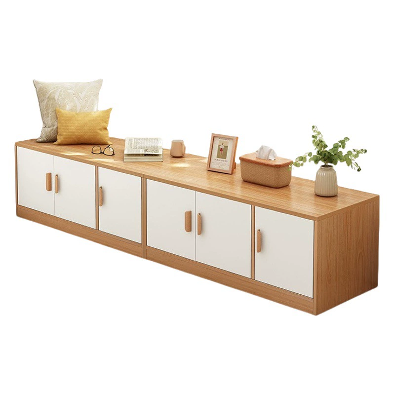 Эркер шкаф шкафчик Низкий шкаф шкафчик Балконный напольный шкаф для хранения оконный шкаф татами