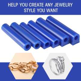 蓝色空心戒指蜡管男士蜡模雕刻起版材料女士首饰绿蜡模具刻模打金