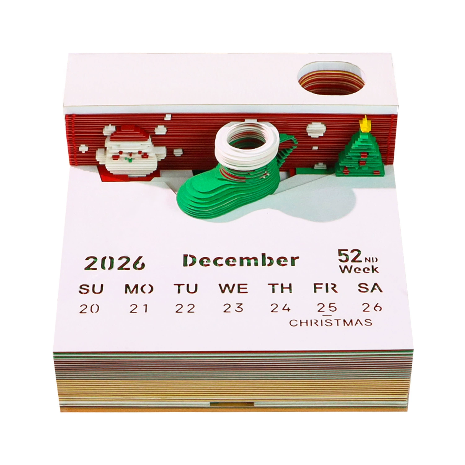 3D Castle Desk Calendar, Custom Creative Gift, 2026 Weekly Options with Lighted Covers