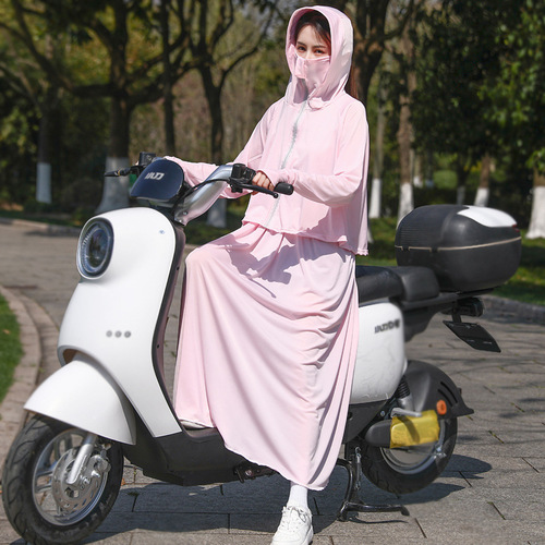 Summer motorcycle, battery car, sun protection clothing, women's electric bicycle riding, full body sun protection clothing, long-sleeved shawl, sun protection clothing